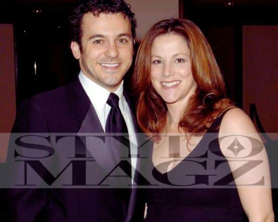 Jennifer Lynn Stone with her husband Fred Savage