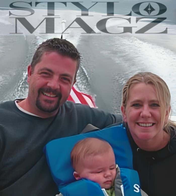 Joseph Jens Price with Wife Tonya Harding & son Gordon Price