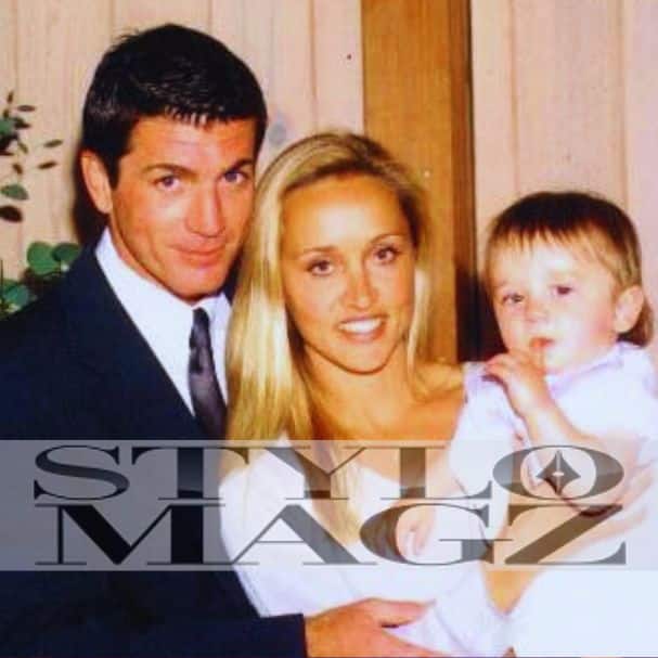 Kirsten Barlow eith Husband Joe Lando And her Child