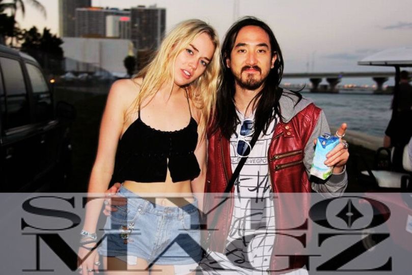 Tiernan Cowling with her husband Steve Aoki