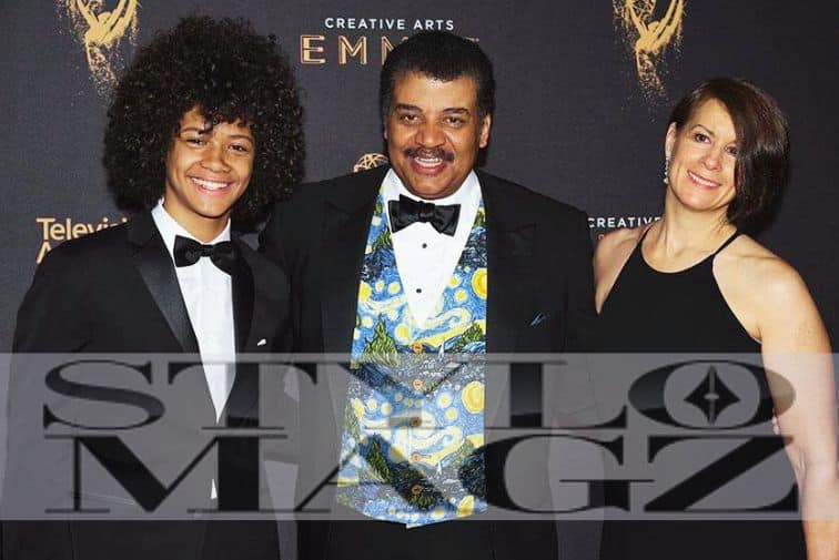 Travis Tyson with his Parents Neil deGrasse Tyson (father)