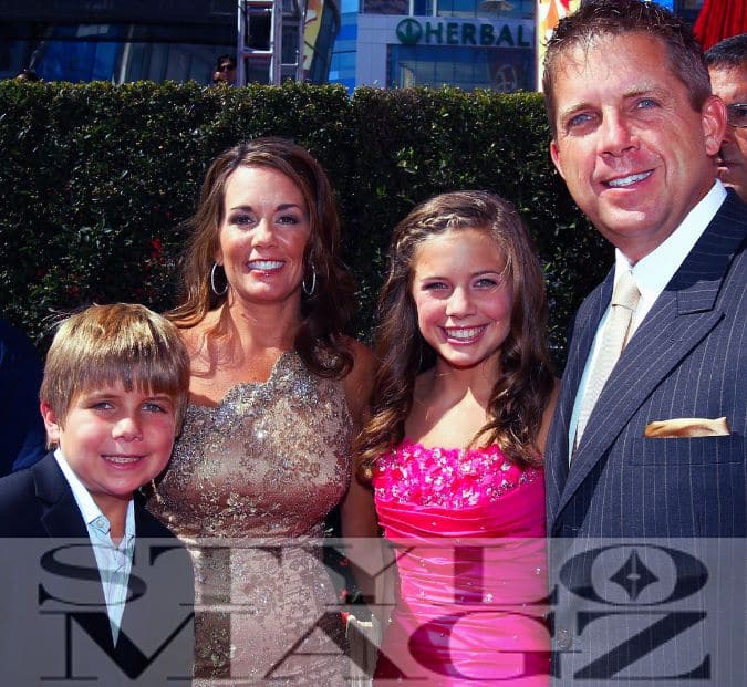 Beth Shuey with Husband Sean Payton, Daughter Meghan Payton and Son Connor Payton