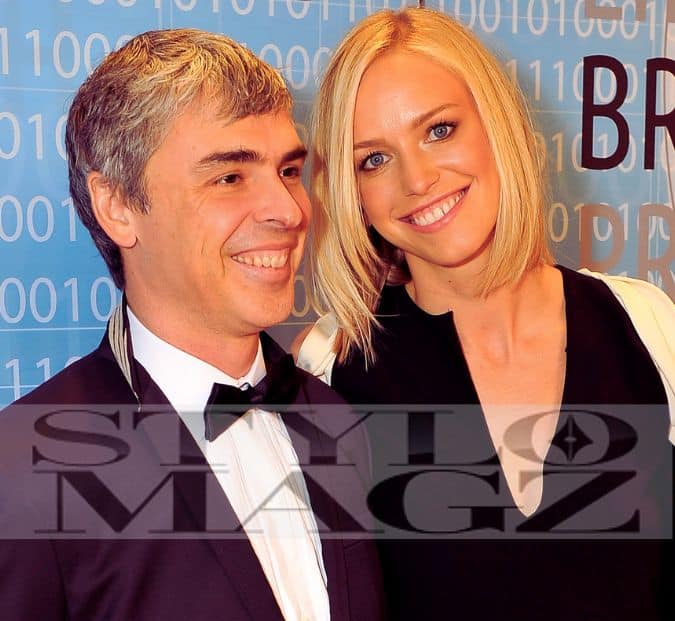 Lucinda Southworth with her husband Larry Page