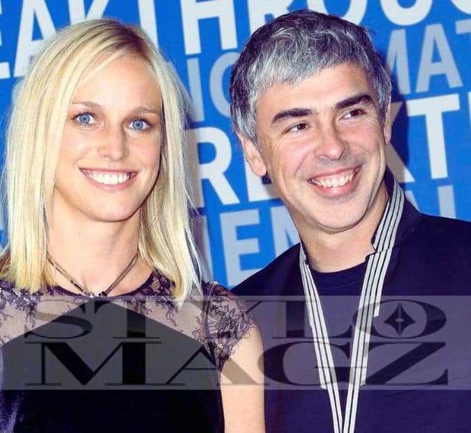 Lucinda Southworth with her husband Larry Page