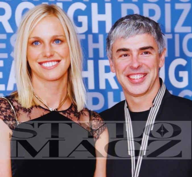 Lucinda Southworth with her husband Larry Page