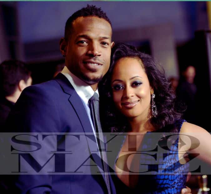 Angelica Zachary with Husband Marlon Wayans