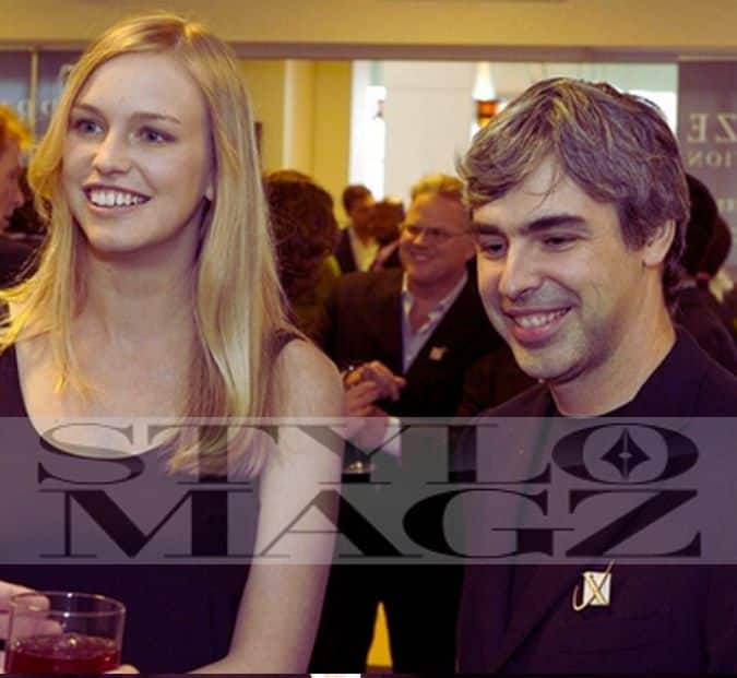 Lucinda Southworth with her husband Larry Page